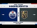 NHL Highlights Oilers Vs Golden Knights March 8 2026