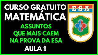 ESA - CURSO GRATUITO - ASSUNTOS QUE MAIS CAEM - CONDUTA MILITAR - AULA 1