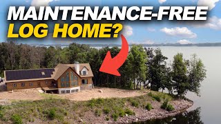 A Log Home That NEVER Needs Staining?!?