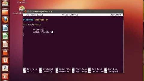 Lesson 2: NCurses Hello World!