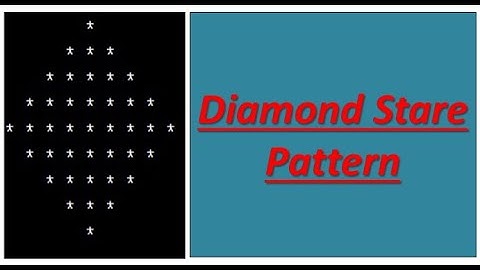Diamond Stare Pattern  3 Or 2  For Loop Used  in Malayalam || Fumigation