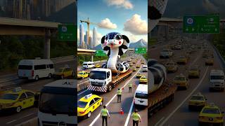 ❤️💥🤯 Evolution of snake: snake transporting in a truck 🚒 super roni ✅ #cat #cute #love #shots