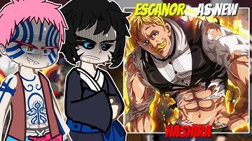 🇧🇷/🇺🇸 Upper Moons + Muzan React to Escanor as New Hashira (Nanatsu no Taizai) - Gacha React
