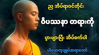 ဆင်ခြင် သုံးသပ်ခြင်း ဝိပဿနာ တရားဒေသနာတော် ပါမောက္ခချုပ်ဆရာတော်