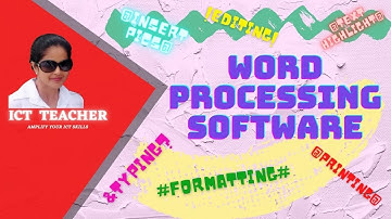 Word Processing Software -  For Grade 2 & 3