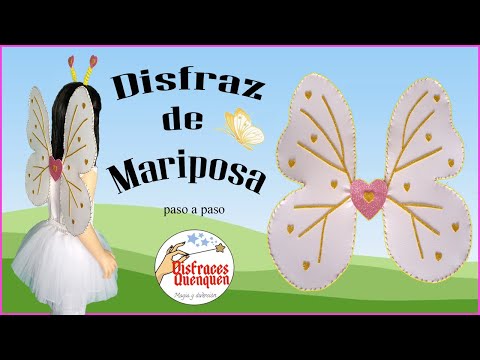 DIY. Disfraz de Mariposa 🦋 Como hacer alas para disfraz de mariposa infantil.