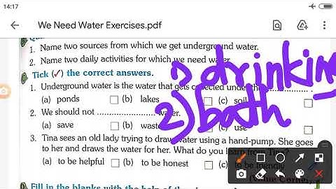 Class I EVS 4 We Need Water