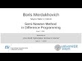 Boris Mordukhovich - Semi-Newton Method in Difference Programming