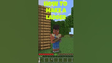 How to make a Ladder in Minecraft #minecraft #craft #youtube #shorts #ladder