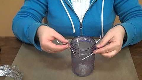 How to Wrap a Wire Around a Mason Jar