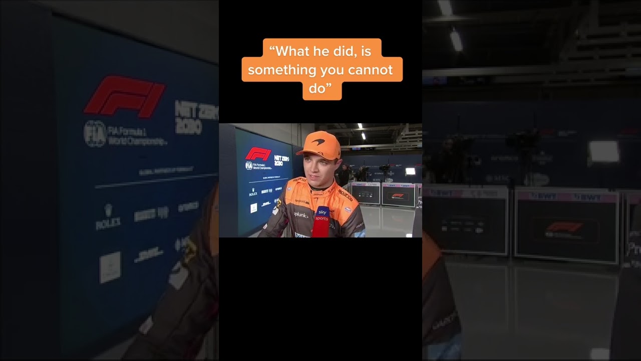 Lando norris reaction to Max verstappen in japan qualifying