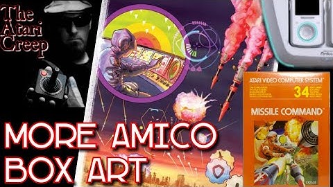 Missile Command Amico Art & Atari VCS:2600 Game Play | The Atari Creep