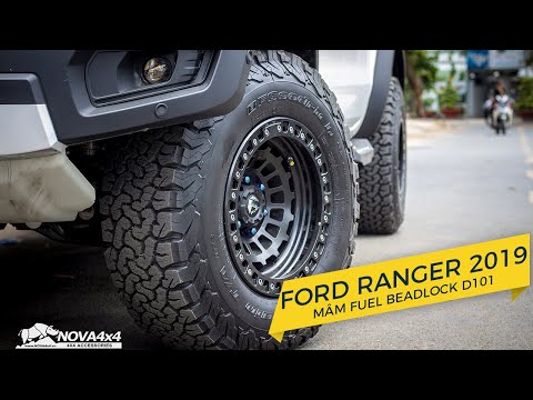 Nâng cấp mâm Fuel Beadlock D101 và lốp BFGoodrich cho bán tải Ford Ranger WildTrak 2019