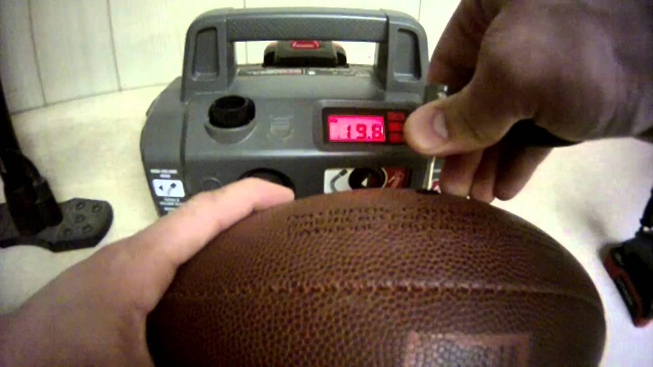 Pressure Testing a Football to NFL Standards DeflateGate YouTube