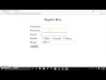 How to create a simple registration form in html  easy tutorial