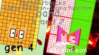 Numberblocks Sigma function +Sigma function band 1 and 2 remake