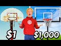 1 vs 1000 basketball hoop