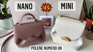 Polene Numero Un NANO vs MINI (design, size, weight, what fits, pros & cons… )