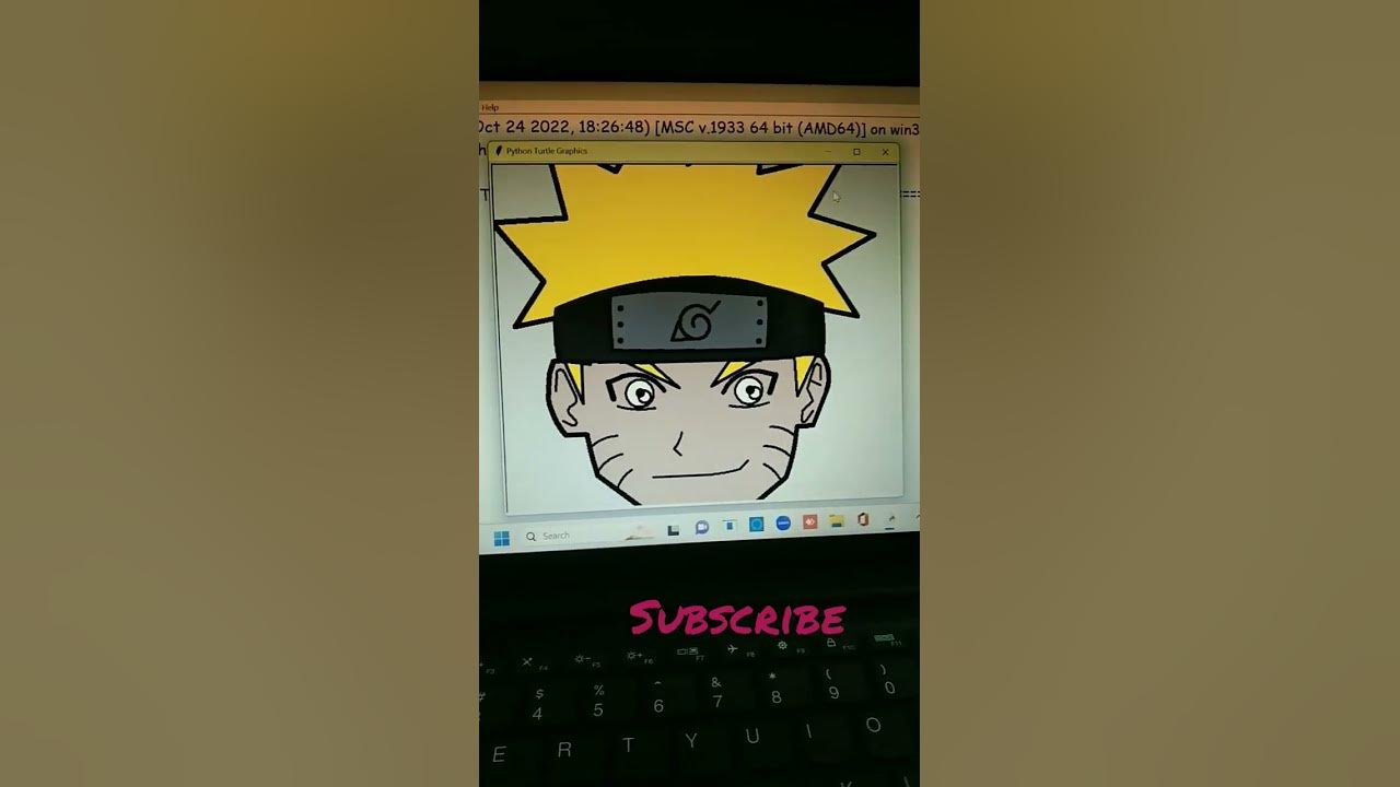 Naruto using python #idle #naruto #coding #python #viral #pythonprogram ...