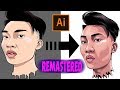 2019 How To Cartoon Yourself !- ReMastered /RiceGum Tutorial ( ADOBE ILLUSTRATOR )