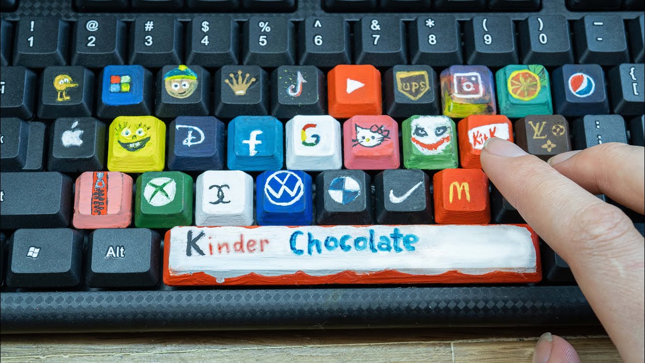 Customize Your Keyboard Using Acrylic Paint YouTube