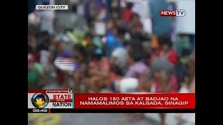 Mahigit 100 katutubong Aeta at Badjao na namamalimos sa kalsada ang...