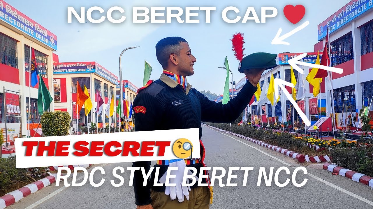 HOW TO MAKE AN NCC BERET ? 🤔| RDC STYLE BERET ️ - YouTube