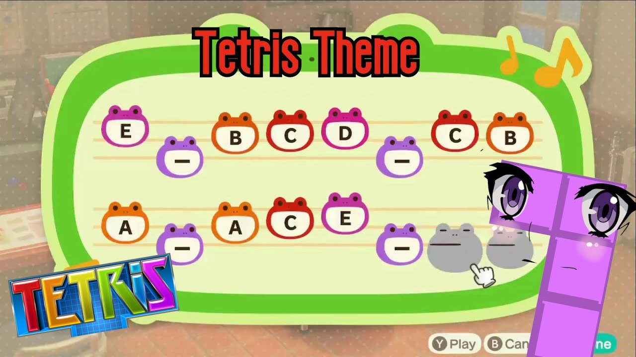 Tetris Theme Town Tune | Animal Crossing New Horizons