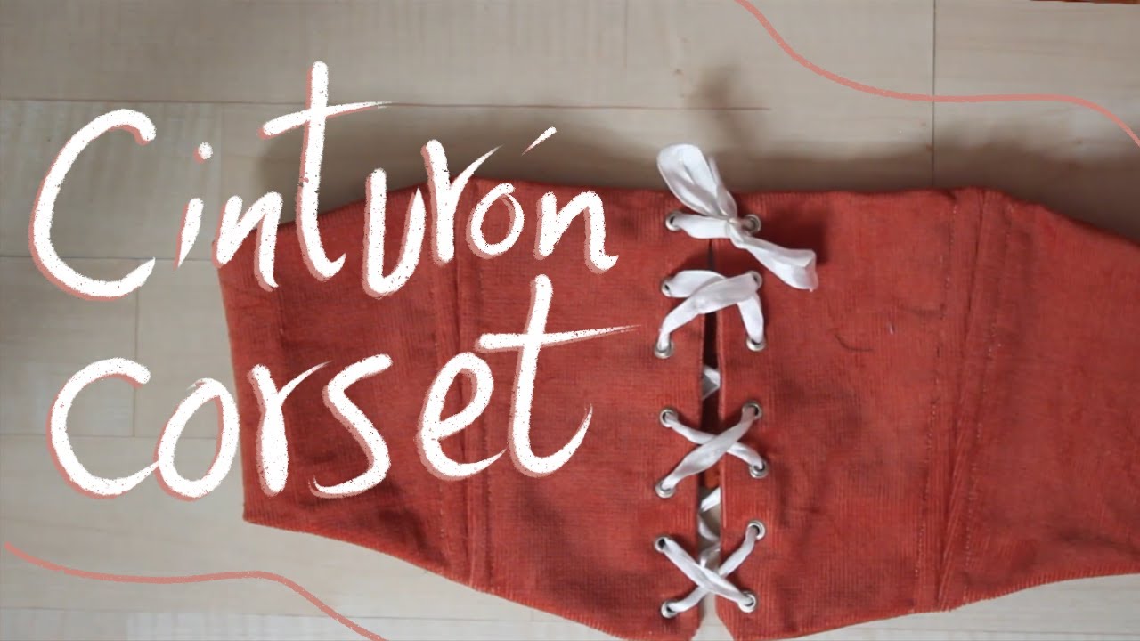 Cinturón tipo corset que se abrocha al frente DIY