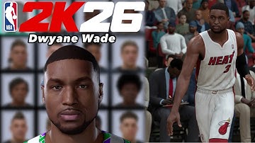 Dwyane Wade face creation NBA2k26!!