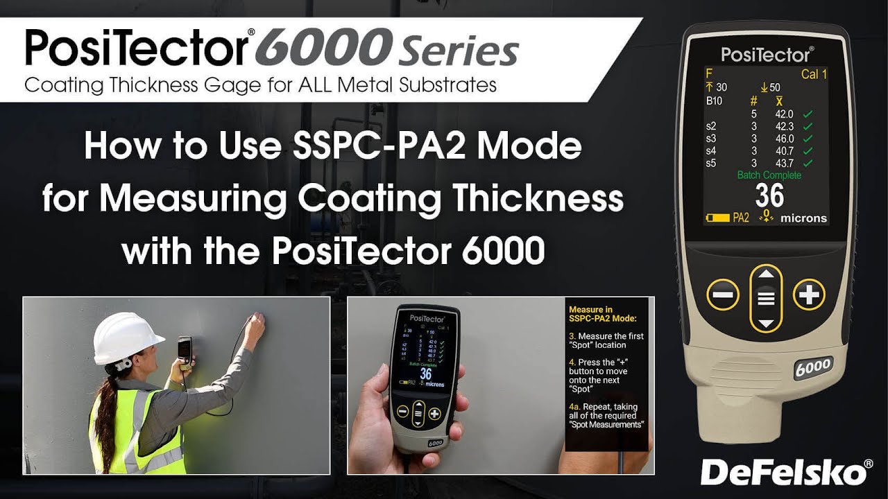 How To Use Sspc Pa 2 Mode For Measuring Coating Thickness With The