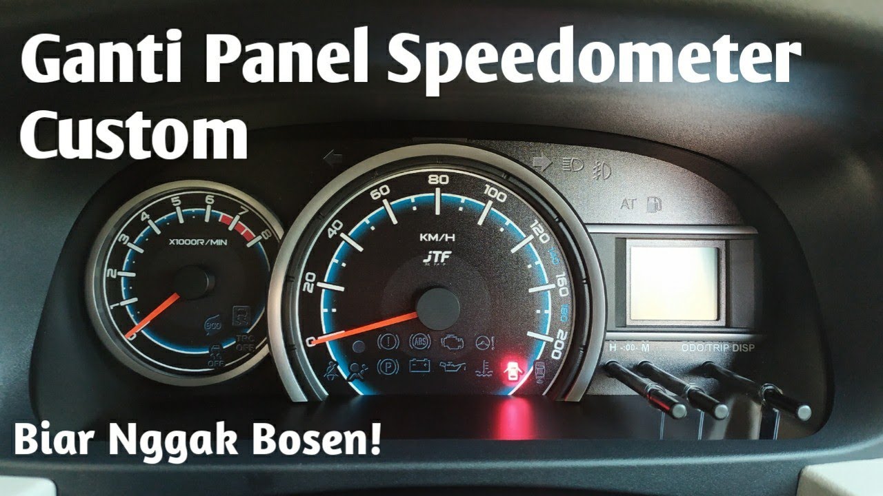 Cara Ganti Panel atau Papan Speedometer Custom Sigra atau Calya | Modifikasi Speedometer sigra calya