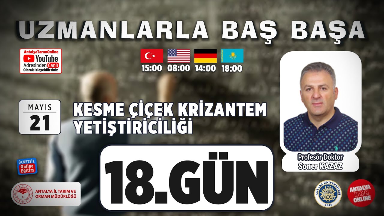 Uzmanlarla Baş Başa 18.Bölüm- Kesme Çiçek Krizantem Yetiştiriciliği