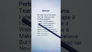 Imagine Dragons - Bad Liar (lyrics) in Karaoke | Sujal Khadgi🖤