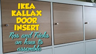 TIPS & TRICKS ON HOW TO ASSEMBLE IKEA KALLAX DOOR INSERT ♧ JnC CORNER