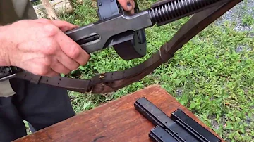 All Types of Thompson Machine gun Magazines being Fired