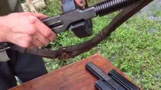 All Types of Thompson Machine gun Magazines being Fired