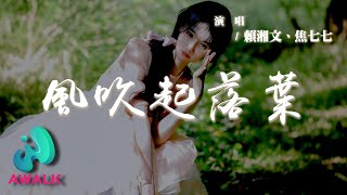 賴湘文 / 焦七七 - 風吹起落葉『風吹起落葉飛滿天一片一片片片都是思念，在海與天之間我望不見從前。』【動態歌詞 | Pinyin Lyrics】【AWALK MUSIC】