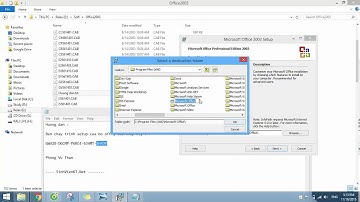 Cài đặt Offce 2003 song song với các office khác