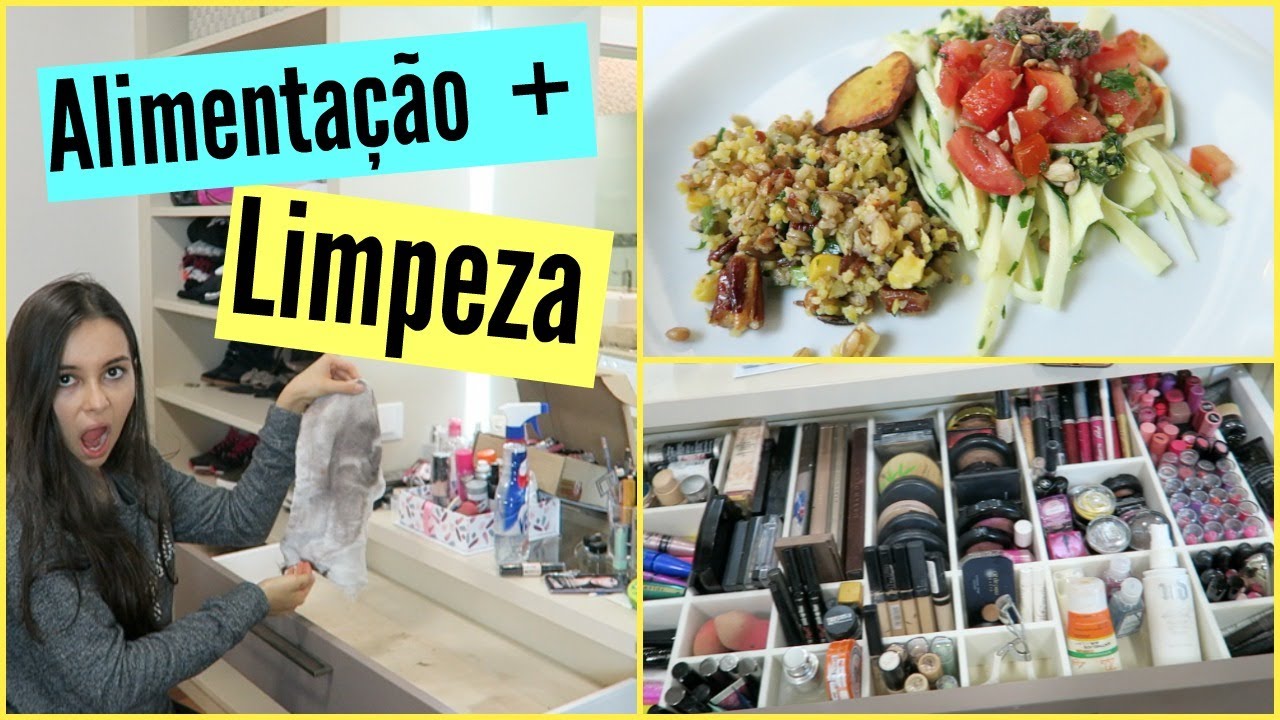 VLOG: O Que Comi, Organizando Penteadeira, Shopping, + - YouTube