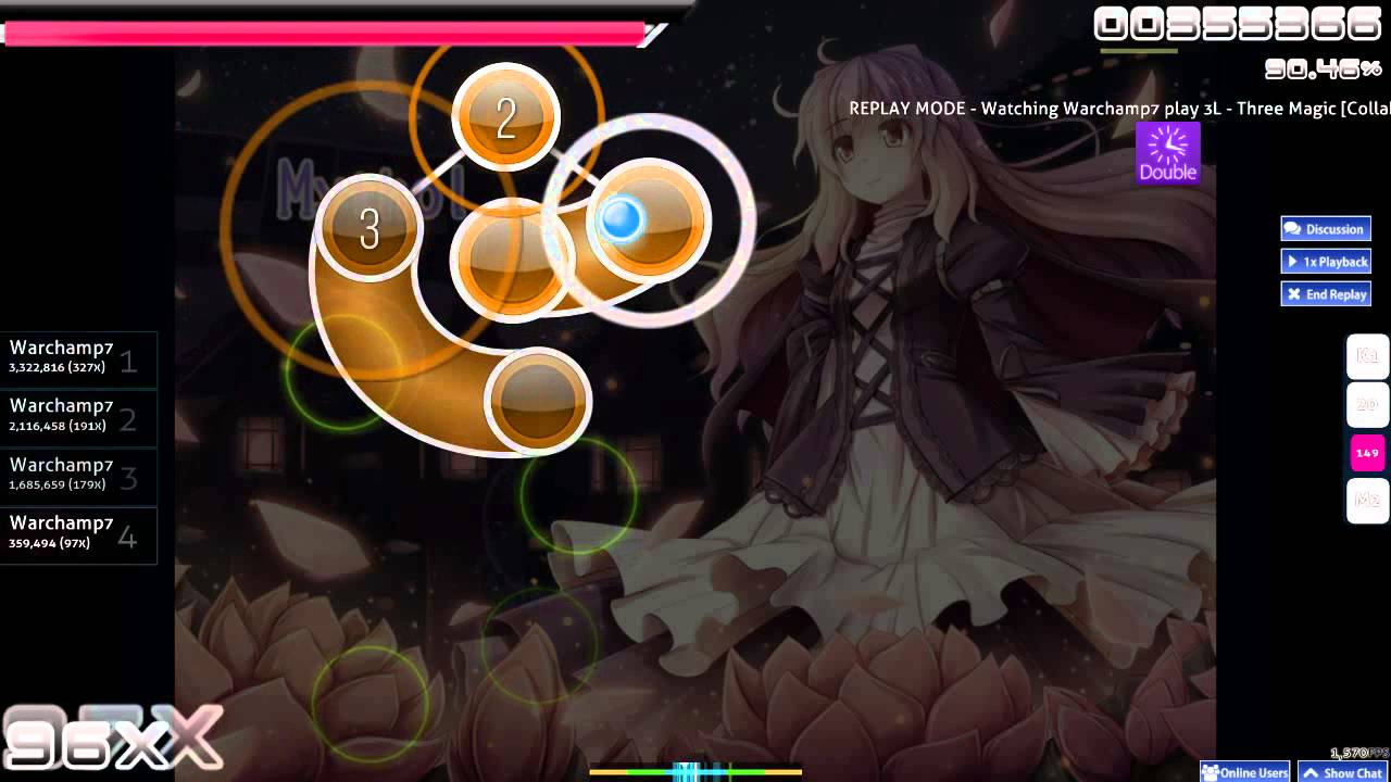Touhou 3L - Three Magic [Collab] DT 89.98% B - YouTube