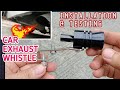 Exhaust whistle installation  testing how totoyota hiace commuter