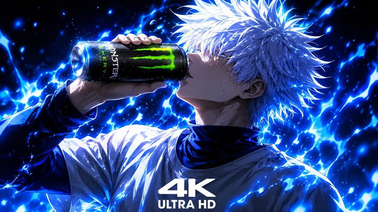 Killua Zoldyck Monster Energy Dark Live Wallpaper. #Killua #KilluaZoldyck #HunterXHunter #HxH 