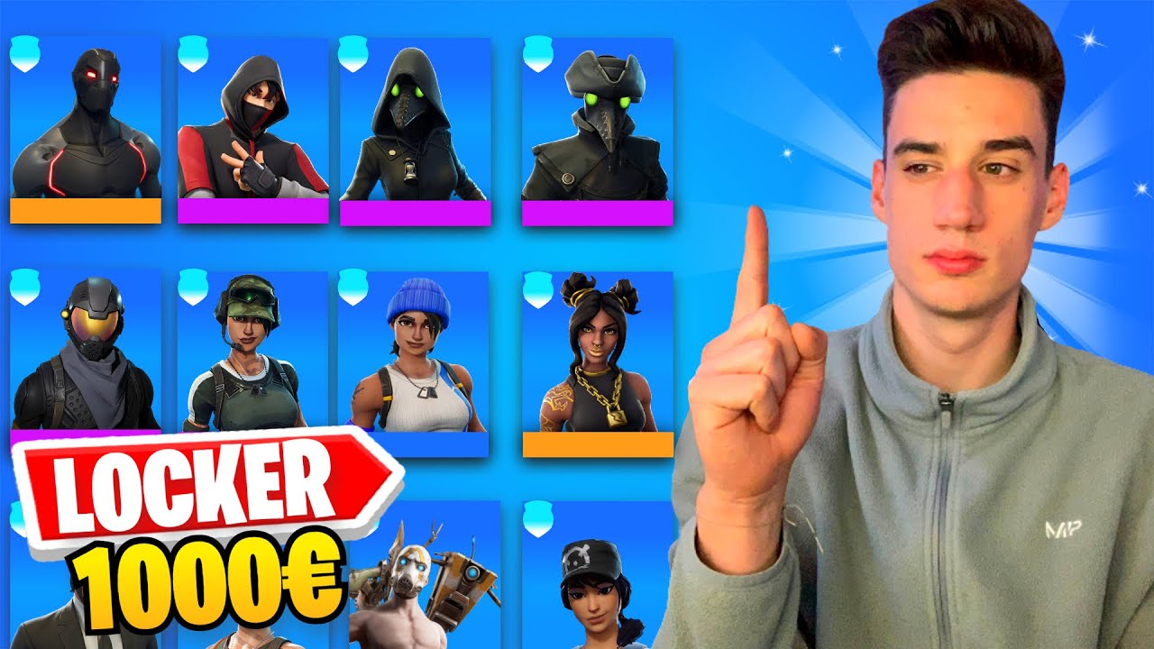 Moj 1000€ Fortnite Locker !!! *REDKI SKINI*