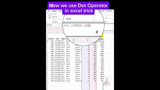 Dot operators will change how in Excel write formulas | how to use Dot Operator in excel | #excel
