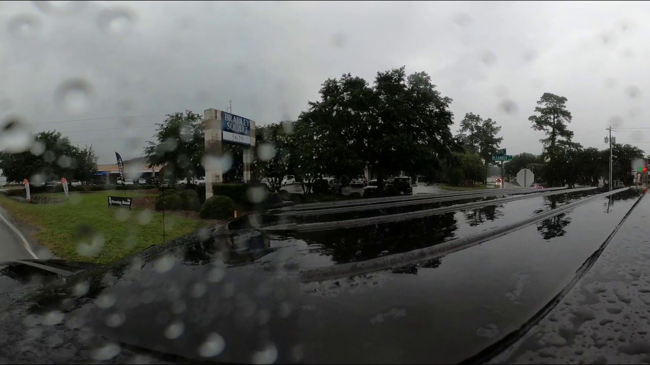 360 video of rain in Wilmington North Carolina YouTube