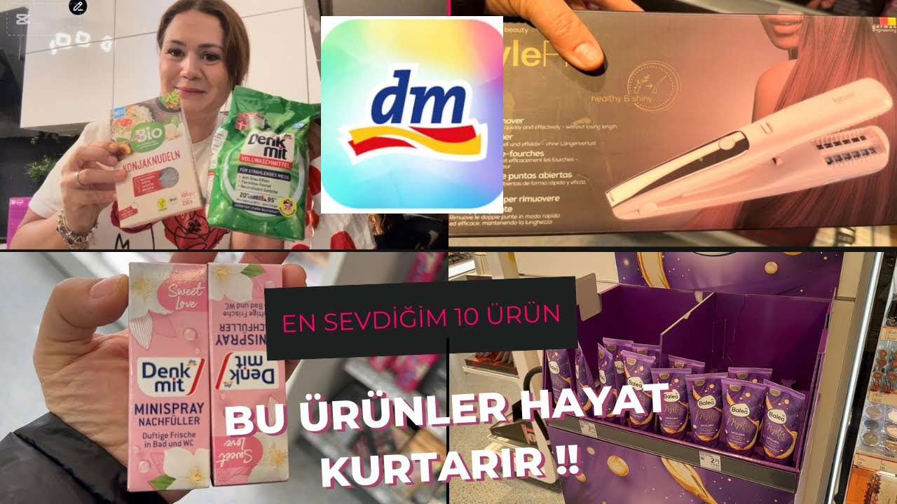 DM ALIŞVERİŞİM| FAVORİ ÜRÜNLERİM| BU ÜRÜNLER HAYAT KURTARIR #dm #dmhaul #keşfet 