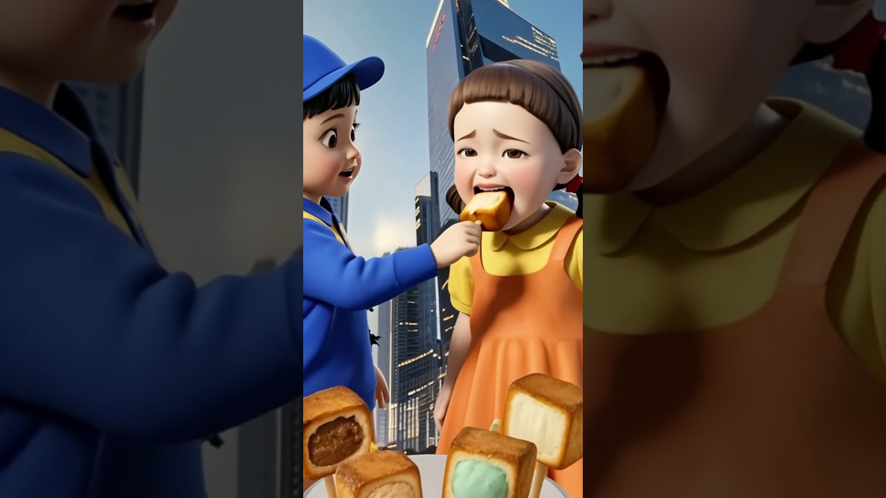 Kids Go Crazy For These Explosive Filled Square Pastries Squidgame Ai Funny