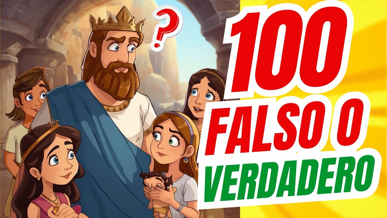 100 Acertijos Bíblicos: FALSO o VERDADERO ❌✅ | Preguntas Difíciles de la Biblia para Cristianos