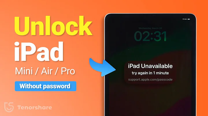 Top 3 Ways to Unlock iPad mini/Air/Pro Without Password | Unlock Any iPad 2024